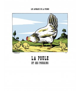 Image "La poule et ses poussins"
