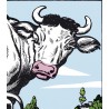 Image La Vache et son veau - Animaux de la Ferme