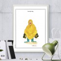 Affiche "Poule d'eau" par Zoé Thouron