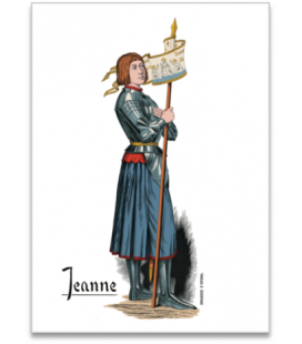 Carte postale "Jeanne d'Arc debout"