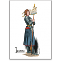 Carte postale "Jeanne d'Arc debout"