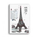"Tour Eiffel" Carnet piqué avec couture A6