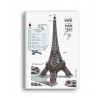 "Tour Eiffel" Carnet piqué avec couture A6
