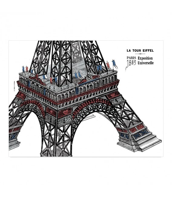Lot de 25 sets de table "Tour Eiffel"