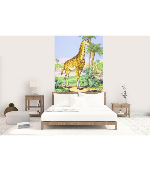décor panoramique girafe couleur