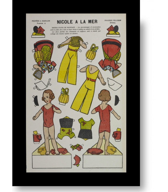 Tirage d'art "Nicole à la mer"