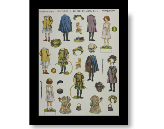Tirage d'art "poupées à habiller Planche 4"