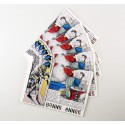 Lot de 5 cartes doubles Bonne Année - Mon ami Pierrot